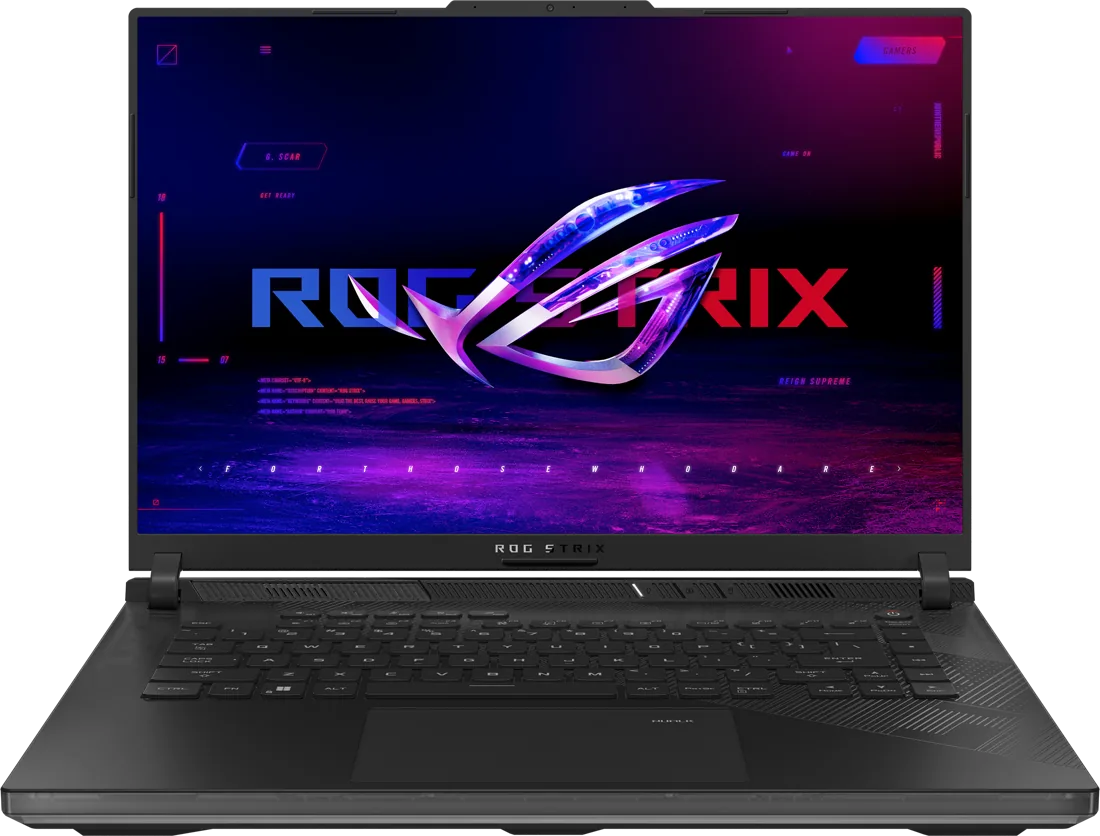 ASUS ROG Strix SCAR 16 (2024) G634JZR — ASUS’un ROG Strix SCAR 16 (2024) ürün görseli.