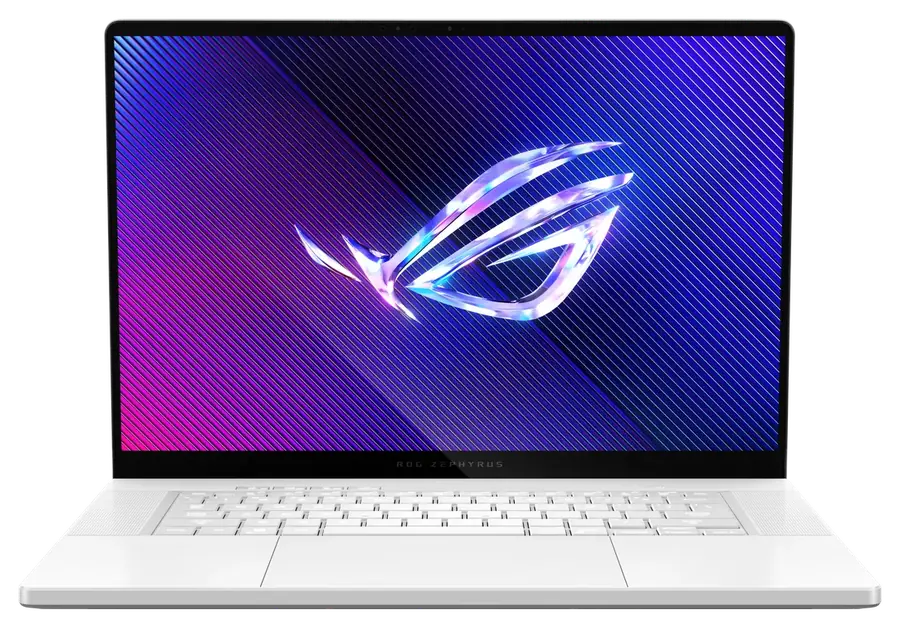 ASUS ROG Zephyrus G16 (2024) GU605MI-QR194X — ASUS image published for the GU605MI-QR194X, in Platinum White.