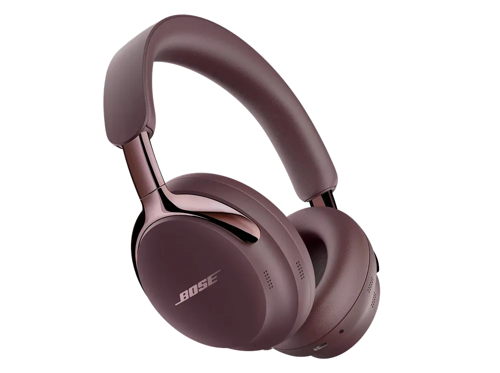 Bose QuietComfort Ultra Headphones (2. nesil) — Bose QuietComfort Ultra Headphones, ikinci nesil, Cherry Chocolate rengi.
